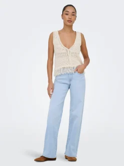 ONLJUDY-O Niedrige Taille Gerade geschnitten Jeans