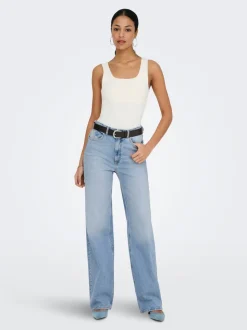 ONLJUICY Hohe Taille Weiter Beinschnitt Jeans