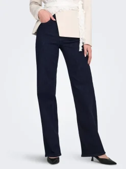 ONLJUICYHIGH Hohe Taille Weiter Beinschnitt Jeans