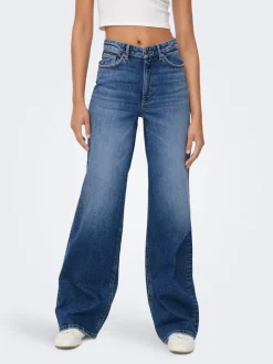 ONLJUICY Hohe Taille Weiter Beinschnitt Jeans