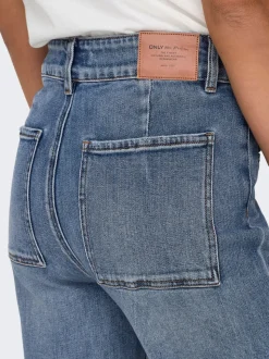ONLJUICY Hohe Taille Weiter Beinschnitt Jeans