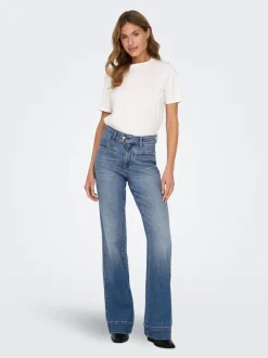 ONLJUICY Hohe Taille Weiter Beinschnitt Jeans