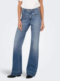 ONLJUICY Hohe Taille Weiter Beinschnitt Jeans