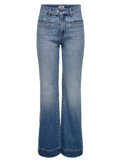ONLJUICY Hohe Taille Weiter Beinschnitt Jeans