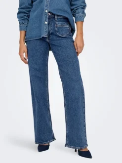 ONLJUICY Hohe Taille Weiter Beinschnitt Jeans