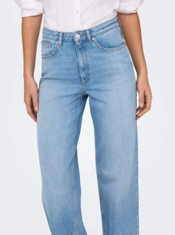 ONLJUICY Hohe Taille Weiter Beinschnitt Jeans