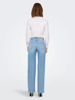 ONLJUICY Hohe Taille Weiter Beinschnitt Jeans
