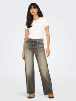 ONLJUICY Hohe Taille Weiter Beinschnitt Jeans