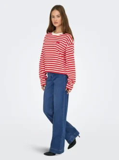 ONLJUICY Hohe Taille Weiter Beinschnitt Jeans