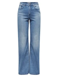 ONLJUICY-WAUW Hohe Taille Weiter Beinschnitt Jeans