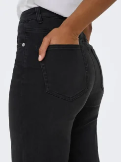 ONLJUICY-WAUW Hohe Taille Weiter Beinschnitt Jeans