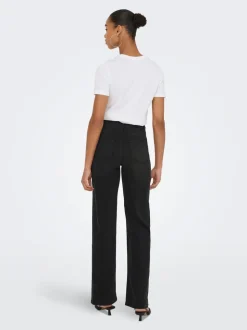 ONLJUICY-WAUW Hohe Taille Weiter Beinschnitt Jeans