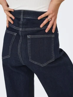 ONLJUICY-WAUW Hohe Taille Weiter Beinschnitt Jeans