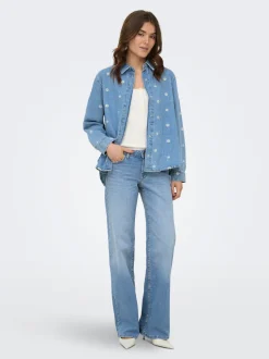 ONLJULLES Niedrige Taille Weiter Beinschnitt Jeans