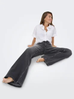 ONLJULLES Niedrige Taille Weiter Beinschnitt Jeans