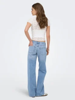 ONLJULLES Niedrige Taille Weiter Beinschnitt Jeans