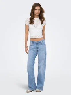 ONLJULLES Niedrige Taille Weiter Beinschnitt Jeans