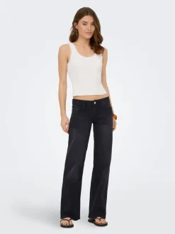 ONLJULLES Sehr niedrige Taille Weiter Beinschnitt Jeans