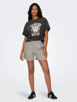 ONLLINDA Hohe Taille Weiter Beinschnitt Shorts