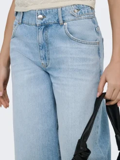 ONLLORAN Mittlere Taille Weiter Beinschnitt Jeans