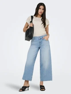 ONLLORAN Mittlere Taille Weiter Beinschnitt Jeans