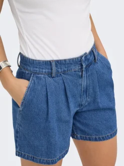 ONLLUKA Mittlere Taille Locker geschnitten Jeans-Shorts