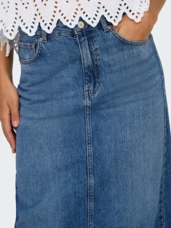 ONLLUMI Denim Jeansrock Midirock