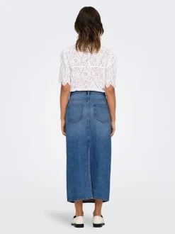 ONLLUMI Denim Jeansrock Midirock