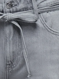 ONLLUMI Mittlere Taille Weiter Beinschnitt Jeans-Shorts