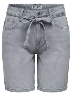 ONLLUMI Mittlere Taille Weiter Beinschnitt Jeans-Shorts