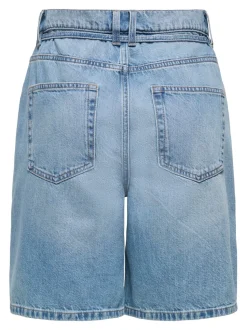 ONLLUMI Mittlere Taille Weiter Beinschnitt Jeans-Shorts