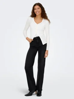 ONLLUNA Hohe Taille Weiter Beinschnitt Jeans