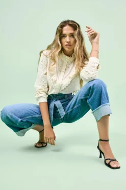 ONLMADDIE Hohe Taille Weiter Beinschnitt Jeans
