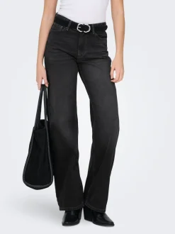 ONLMADDIE-O Hohe Taille Weiter Beinschnitt Jeans
