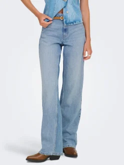 ONLMADDIE-O Hohe Taille Weiter Beinschnitt Jeans