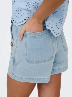 ONLMADELINE Hohe Taille Normal geschnitten Jeans-Shorts