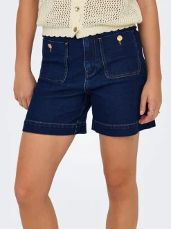 ONLMADELINE Hohe Taille Normal geschnitten Jeans-Shorts