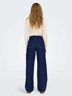 ONLMADELINE Hohe Taille Weiter Beinschnitt Jeans