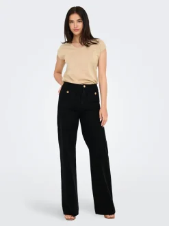 ONLMADELINE Hohe Taille Weiter Beinschnitt Jeans