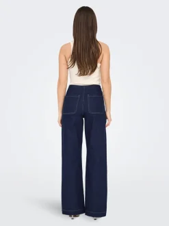 ONLMADELINE Hohe Taille Weiter Beinschnitt Jeans