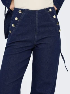 ONLMADELINE Hohe Taille Weiter Beinschnitt Jeans