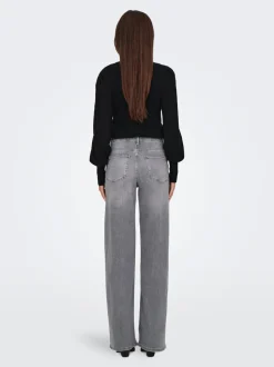 ONLMADISON Hohe Taille Weiter Beinschnitt Jeans