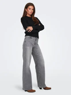 ONLMADISON Hohe Taille Weiter Beinschnitt Jeans