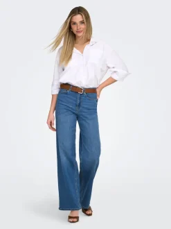ONLMADISON Hohe Taille Weiter Beinschnitt Jeans