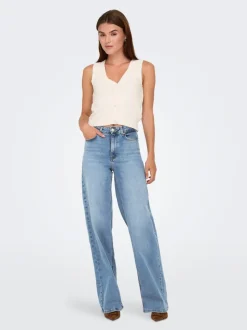 ONLMADISON Hohe Taille Weiter Beinschnitt Jeans