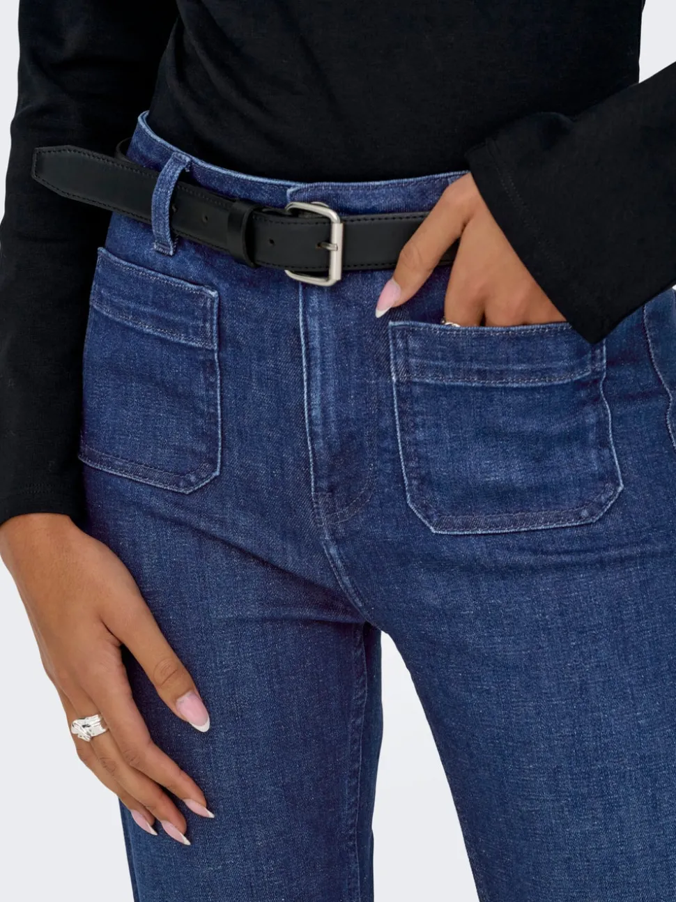 ONLMADISON Hohe Taille Flared Jeans