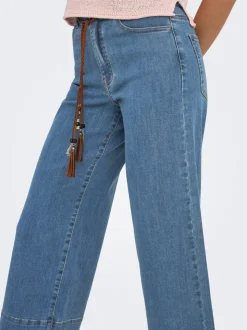 ONLMADISON Hohe Taille Weiter Beinschnitt Verkürzt Jeans