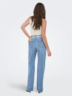 ONLMADISON Hohe Taille Weiter Beinschnitt Jeans