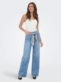 ONLMADISON Hohe Taille Weiter Beinschnitt Jeans