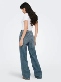 ONLMADISON Hohe Taille Weiter Beinschnitt Jeans